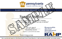 Pennsylvania RAMP (Responsible Alcohol Management Program) Server